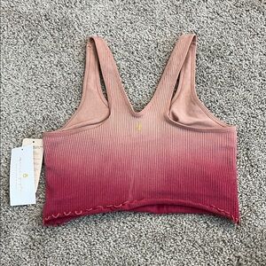 Spiritual Gangster Pink to Red Gradient Tank